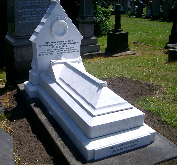 John Hulley's grave in June 2009 after renovation